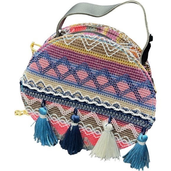 Round bohemian chain crossbody - Picture 1 of 13